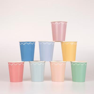 Meri Meri Mixed Wavy Line Cups (Pack of 8) - Image 3