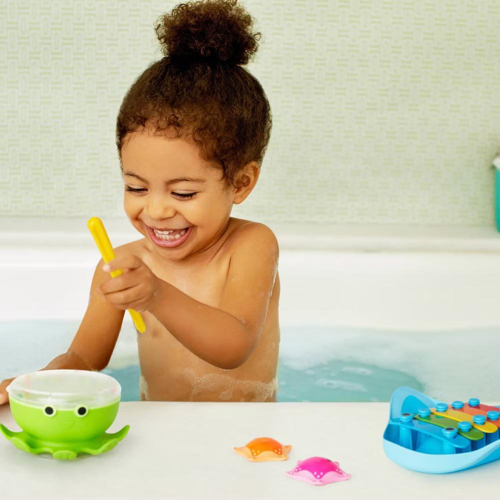 Bath Beats Musical Bath Toy Xylophone Bath Drum and Shakers Gift Set - Image 2