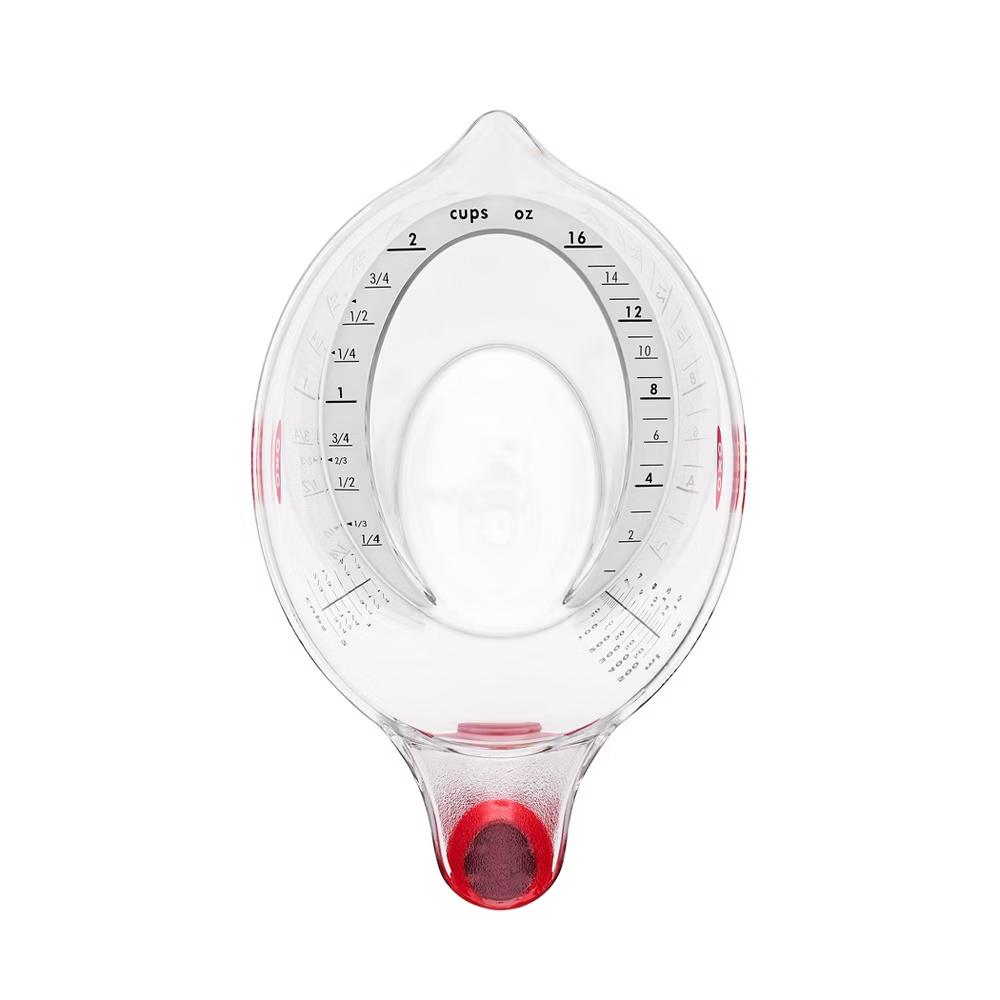 2 Cup Angled Measuring Cup: Clear Plastic, Dishwasher-Safe, Lifetime Warranty, 7" Width, 4.1" Height - Image 4