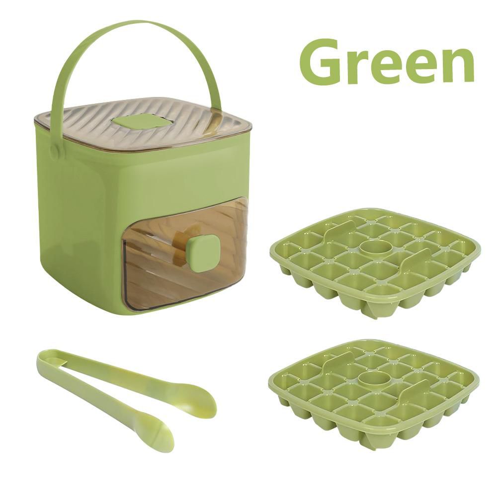 Compact Mini Ice Cube Tray with Lid, 6 Inch Small Storage Bin Ice Maker Mold, Reusable Tiny Ice Container with Ice Tongs, Ideal for RV & Mini Fridge - Image 5
