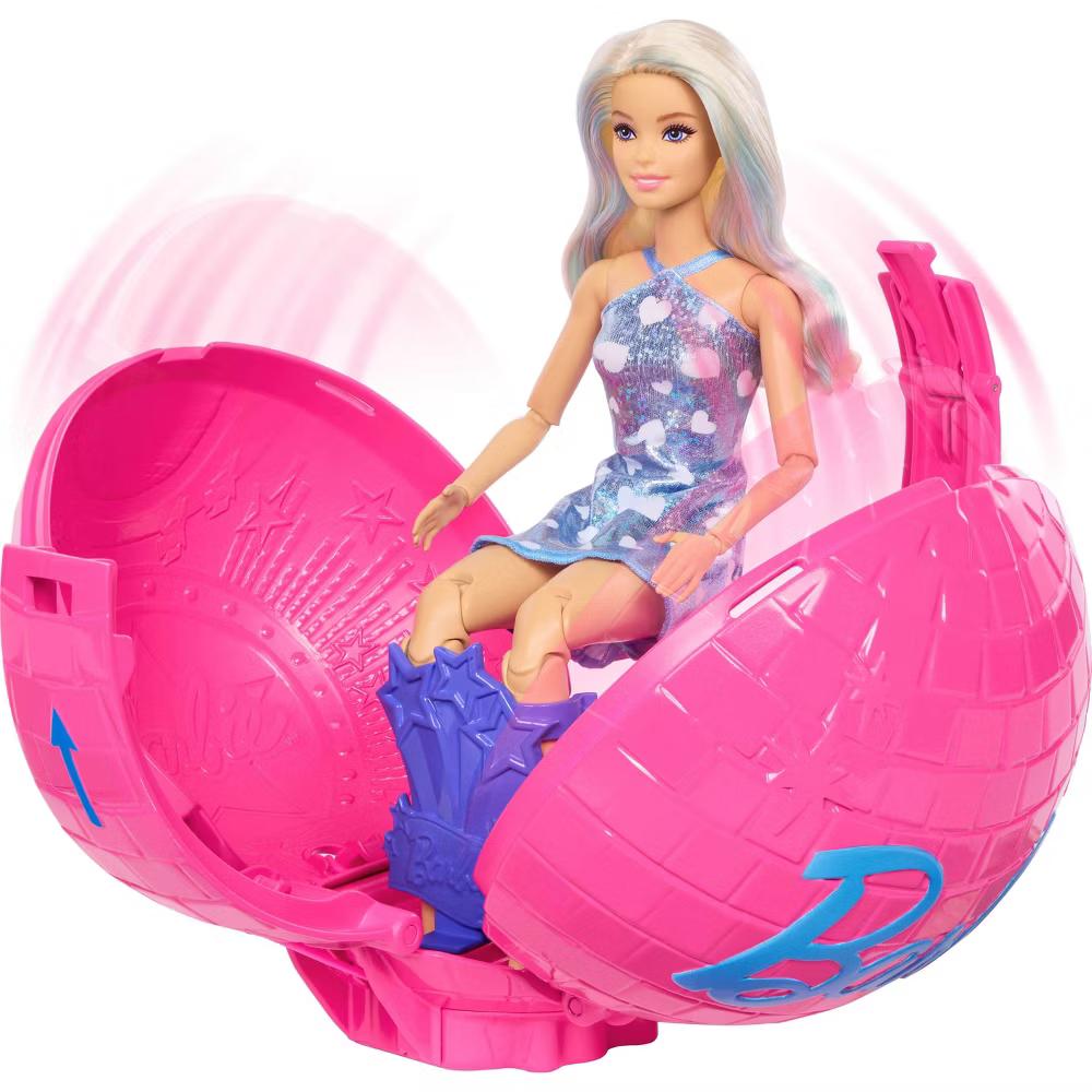 Team Roll and Reveal Pop Star Doll and Accessories with Blonde Fashion Doll 8 Surprises s and Disco Ball Encasement