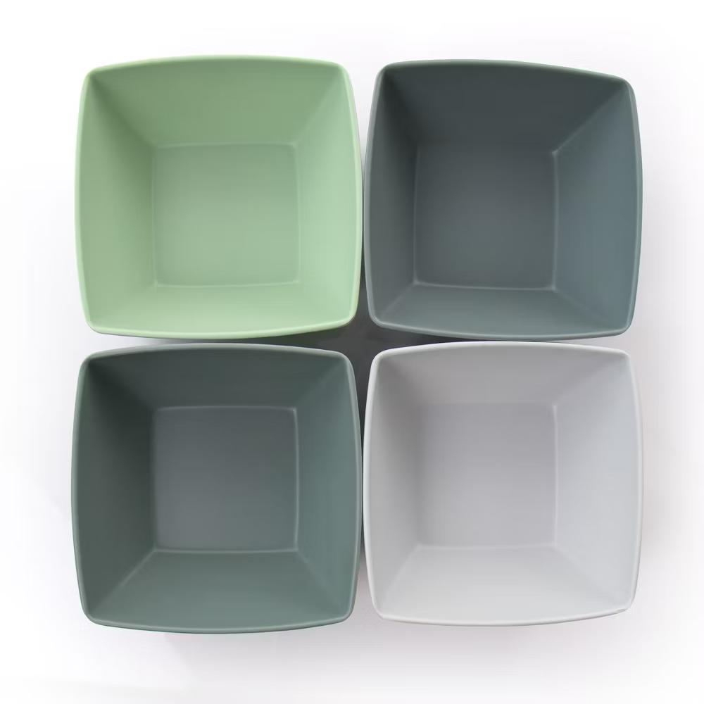 Grayson 4 Piece 6 Inch Melamine Bowl Set in Assorted Colors - Image 8