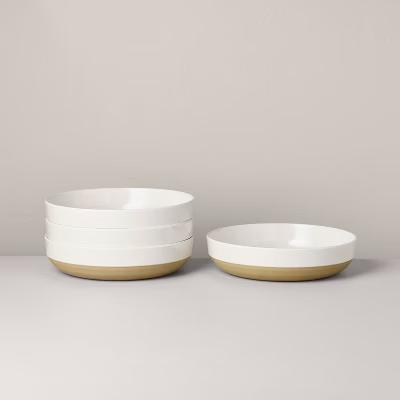 4pk 36 fl oz Melamine Grain Bowls Sour Cream - with Magnolia - Image 3