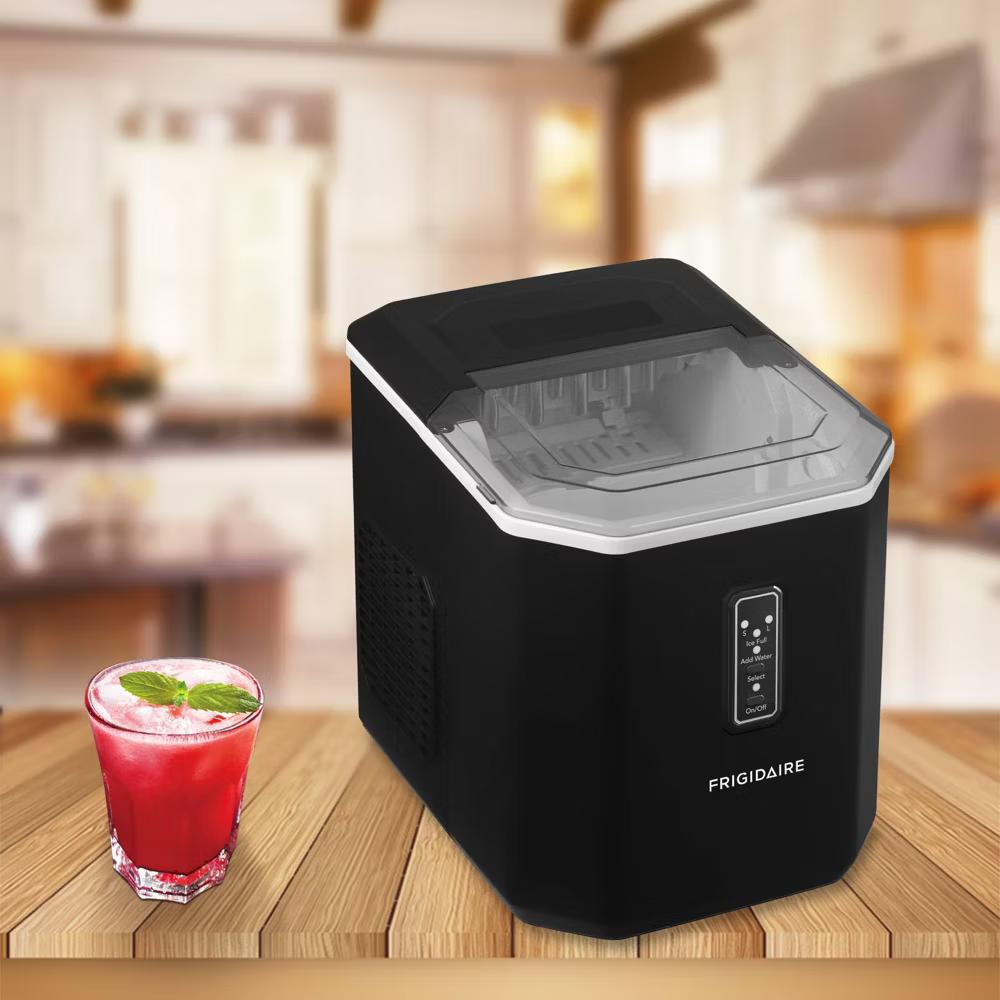 Frigidaire 26lb Compact Countertop Ice Maker Black: Portable Countertop Ice Machine, Bullet Ice, 26lb Daily Production - Image 14