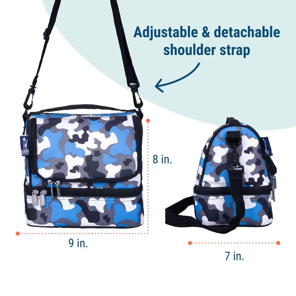 Wildkin Two Compartment Insulated Lunch Bag for Kids – School & Travel Ready - Image 30