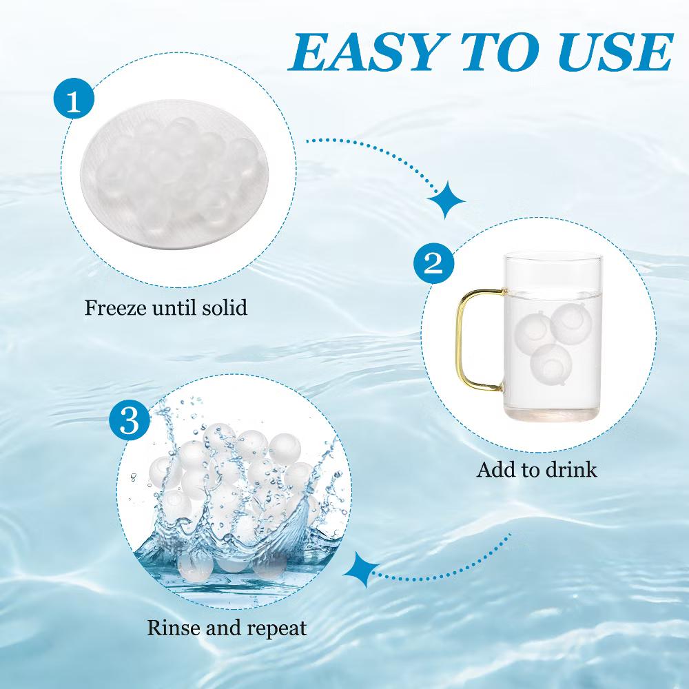 Plastic Durable Reusable Lightweight Ice Cube Tray 2.5 x 2.5 cm/0.98 x 0.98 Inch White 24 Pcs - Image 2