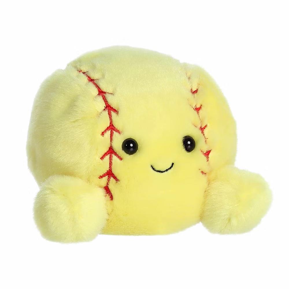 Mini Shortstop Soft Ball Palm Pals Adorable Stuffed Animal Yellow 4.5" - Image 2