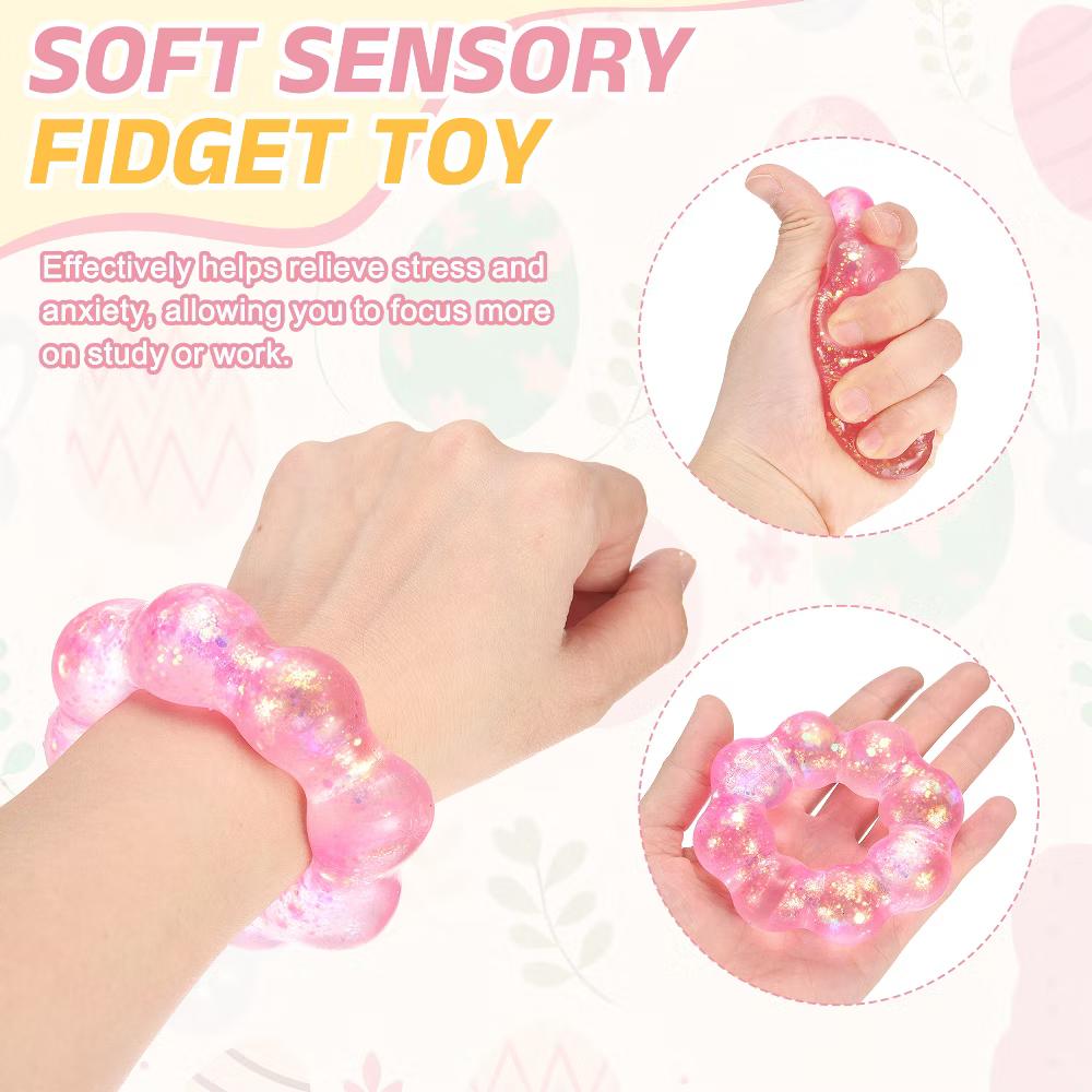 Soft Fidget Stress Release Squeeze Sensory Toy 1Pc Pink - Image 4