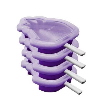 Set of 4 Plastic Pop Molds Unicorn Ice Cube Trays White: Dishwasher-Safe, 3 Volume Capacity - Image 7