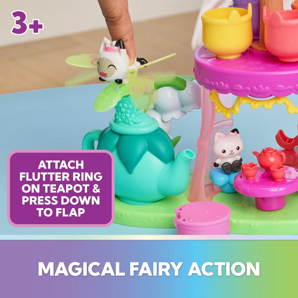 Gabby's Dollhouse Fairylandia Flutter-riffic Tea Party Playset - Image 7