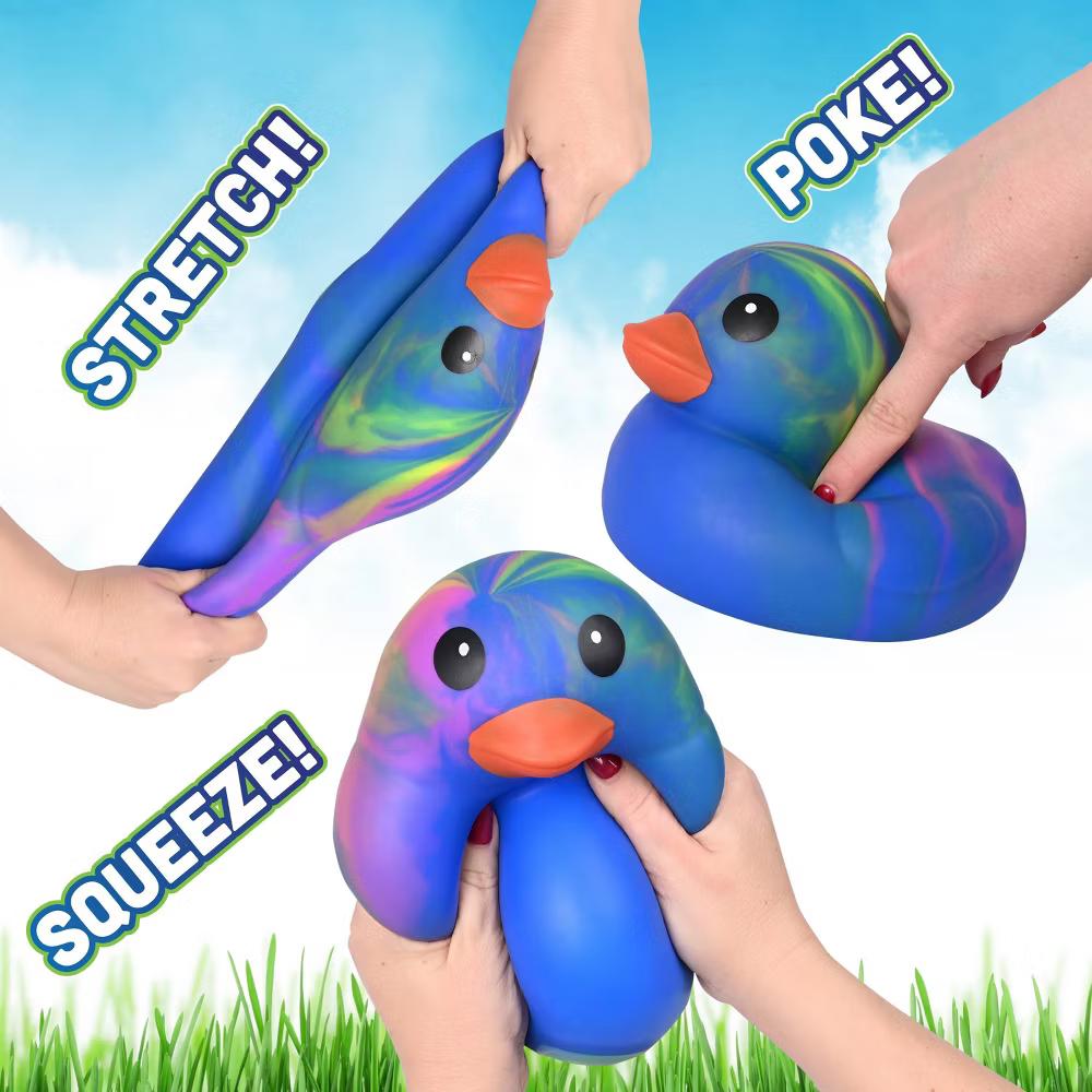 Jumbo Squeezy Ducks - Tie Dye Blue