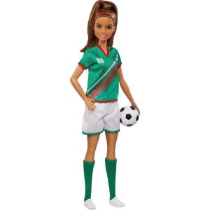 Soccer Doll - Green #16 Uniform