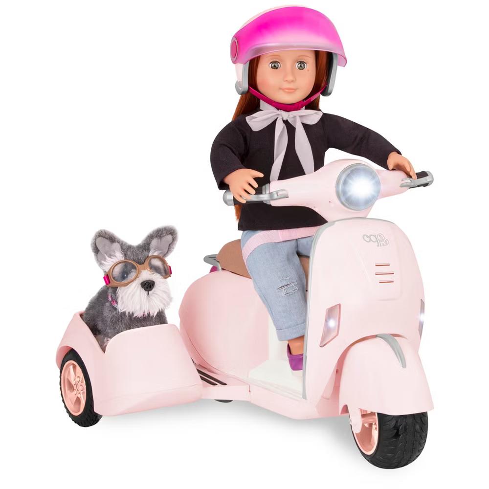 Ride Along Scooter Vehicle Accessory Set for 18" Dolls - Image 2