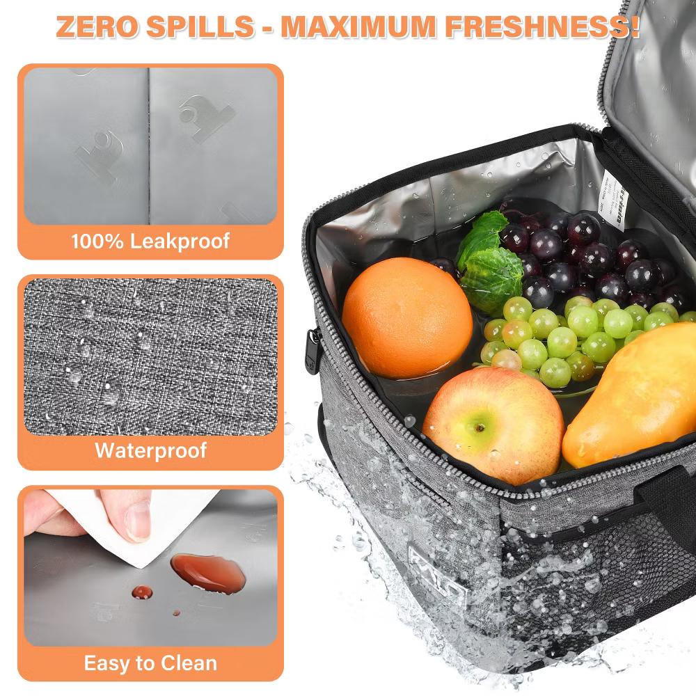 Insulated Small Lunch Bag for Adult Kid, Leakproof Reusable Lunch Cooler Bag with Adjustable Shoulder Strap, Kids Portable Lunch Box - Image 34