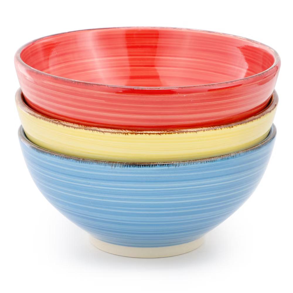 Ridge 6.25 Inch 6 Piece Round Stoneware Assorted Bowl Set - Image 13