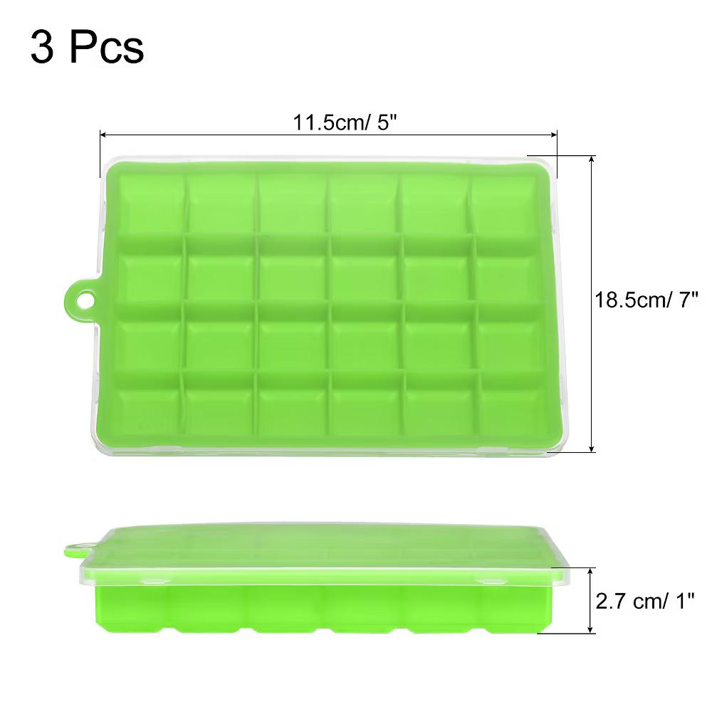 Silicone Easy Release Ice Cube Trays with Lids - Image 10