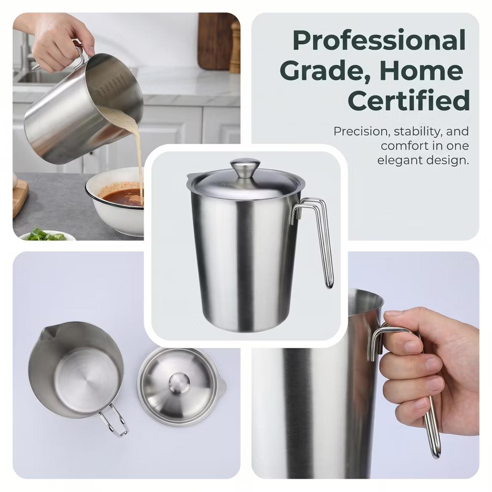 Measuring Cup, Liquid Stainless Steel Measuring Cup for Kitchen Use, Ideal for Measuring Ingredients Precisely - Image 29