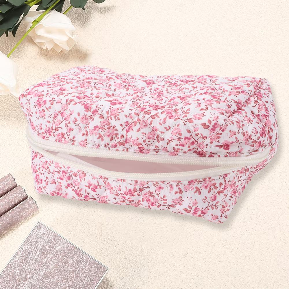 Women Portable Little Flower Pattern Makeup Bag 1 Pc - Image 6