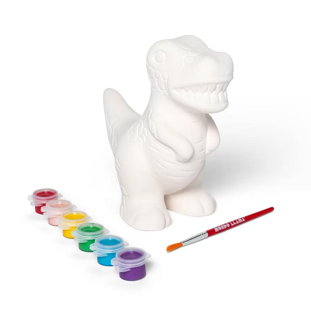 Paint-Your-Own Ceramic Dinosaur Craft Kit - DIY Art Kit with Paint & Brush, Ages 8+ - Image 3