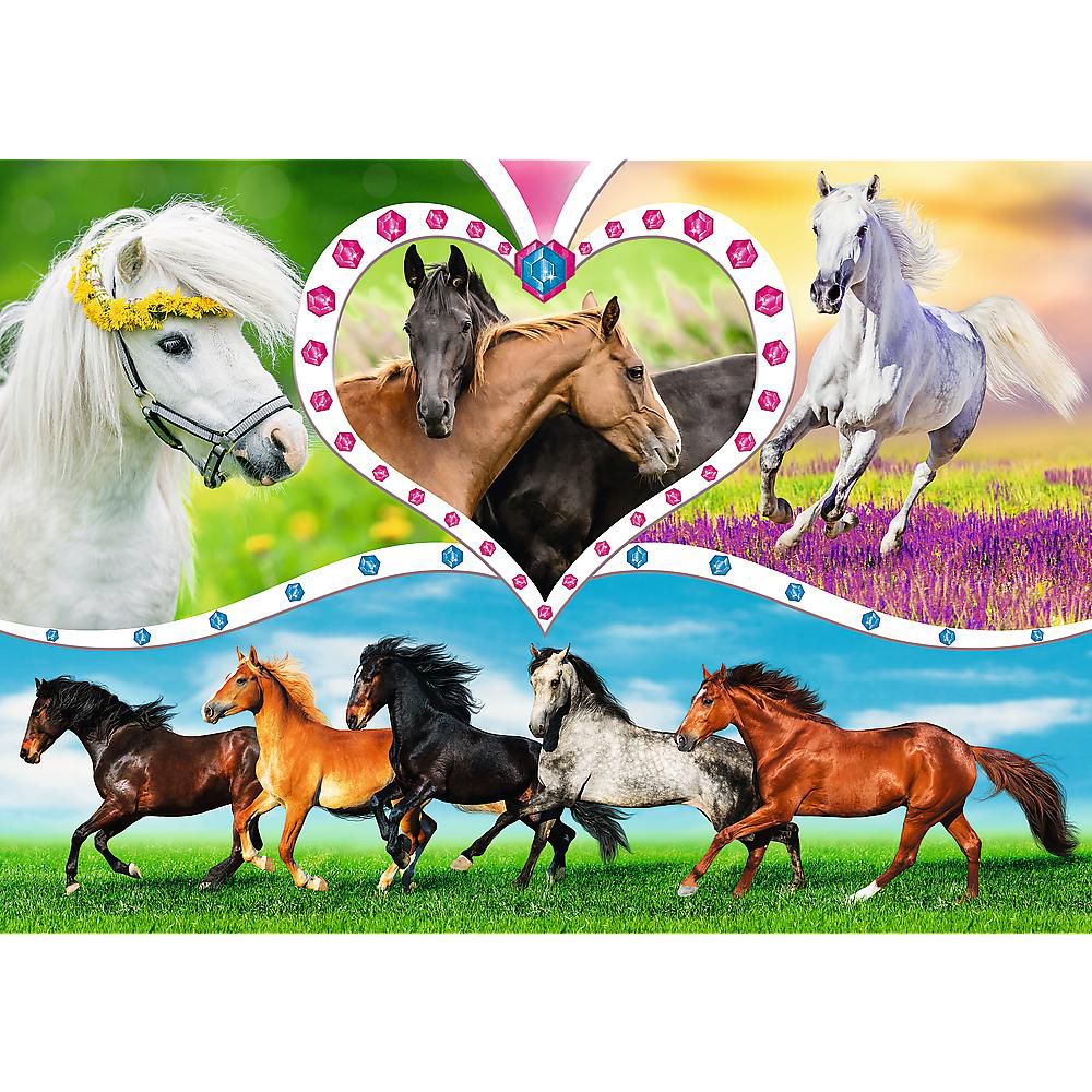 Kids 200pc Beautiful Horses Puzzle - Image 3