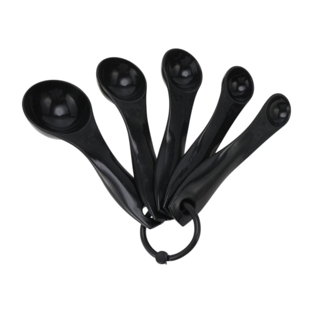 Measuring Cups Round Handle Measuring Spoon Set 5-Piece Dishwasher Safe PP 1 Set - Image 6