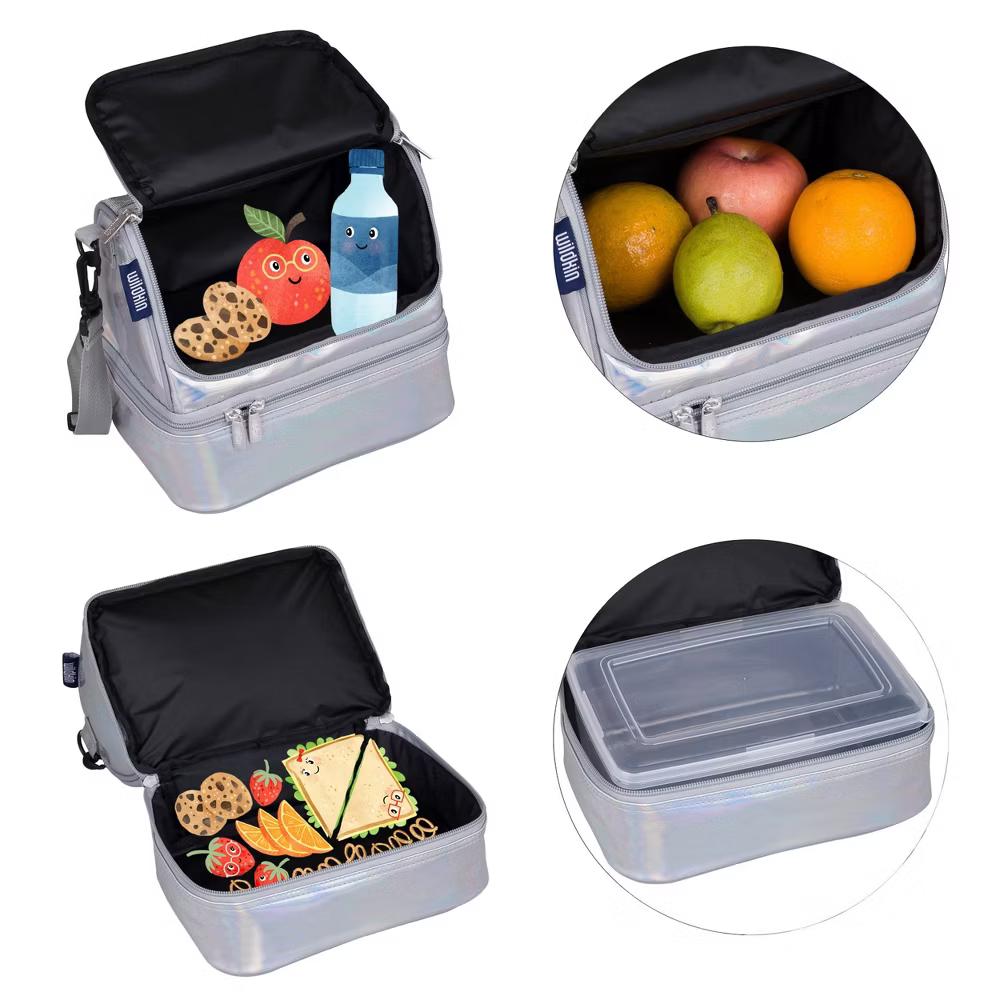 Wildkin Solid Two Compartment Kids Lunch Bag - Image 13