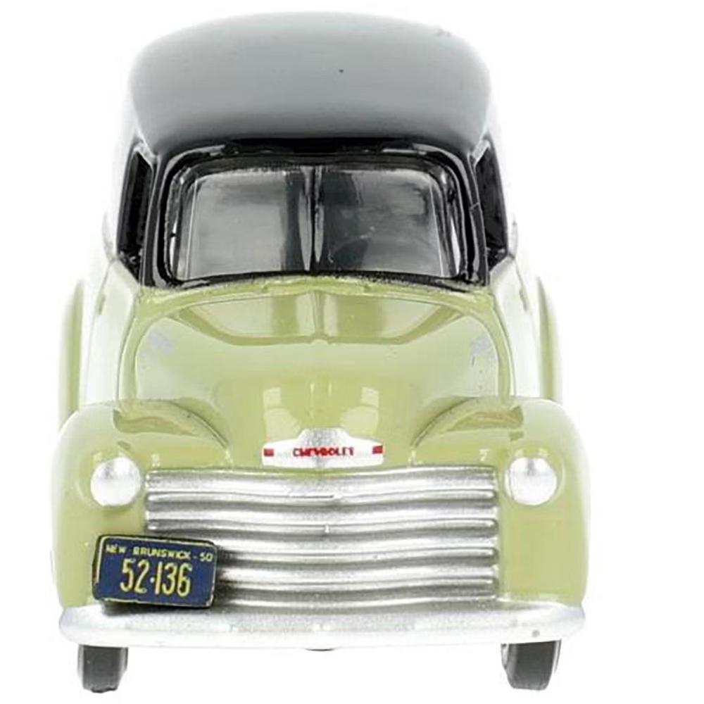 1950 Chevrolet Panel Van "Speciality Foods" Light Green and Black 1/87 (HO) Scale Diecast Model Car - Image 3