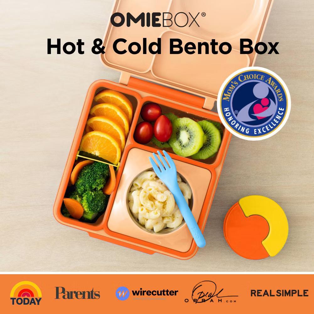 OMIEBox Insulated Bento Lunch Box with Leakproof Thermos Food Jar 3 Compartments - Image 65