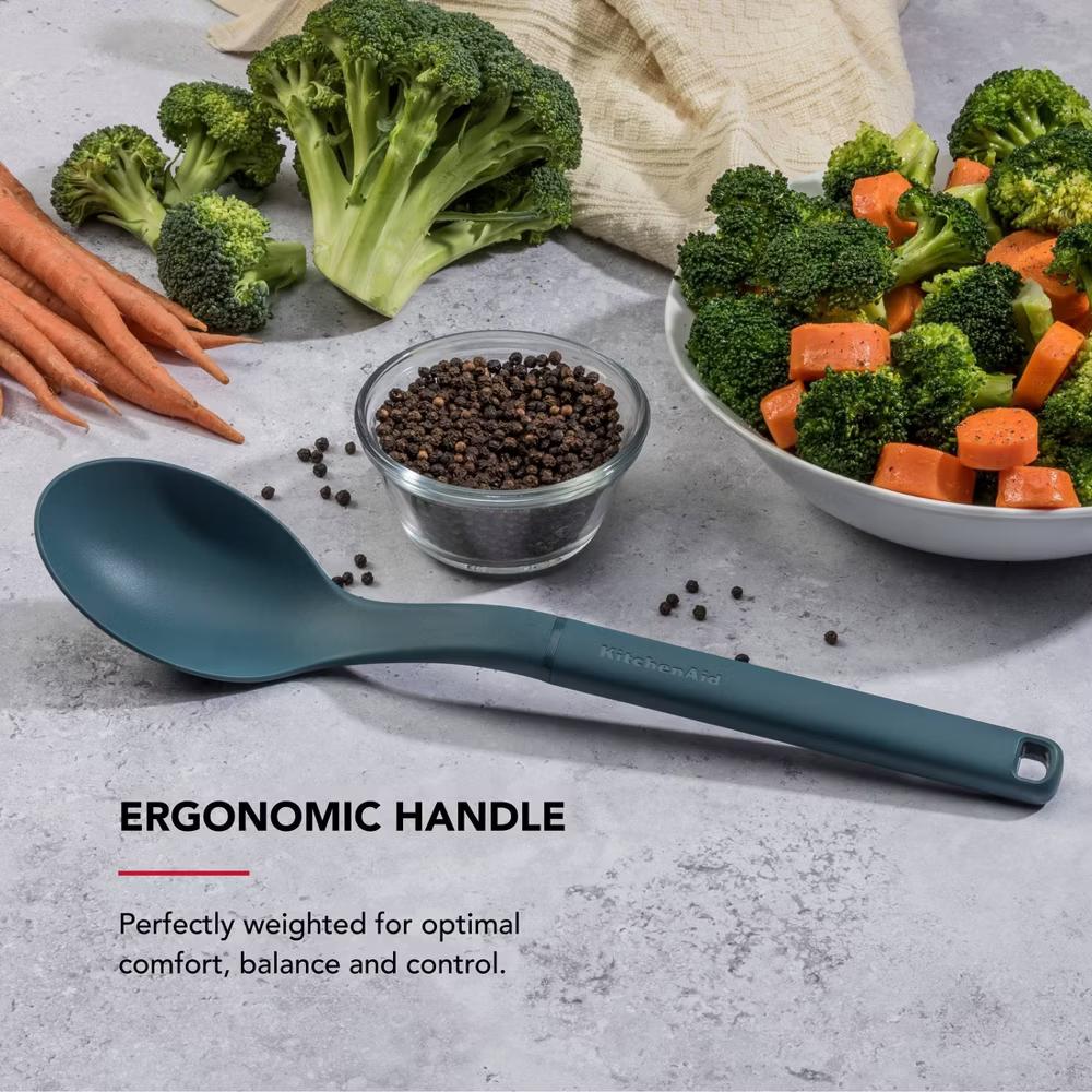 KitchenAid 2pk Turner and Spoon Cooking Utensil Set Agave - Image 9