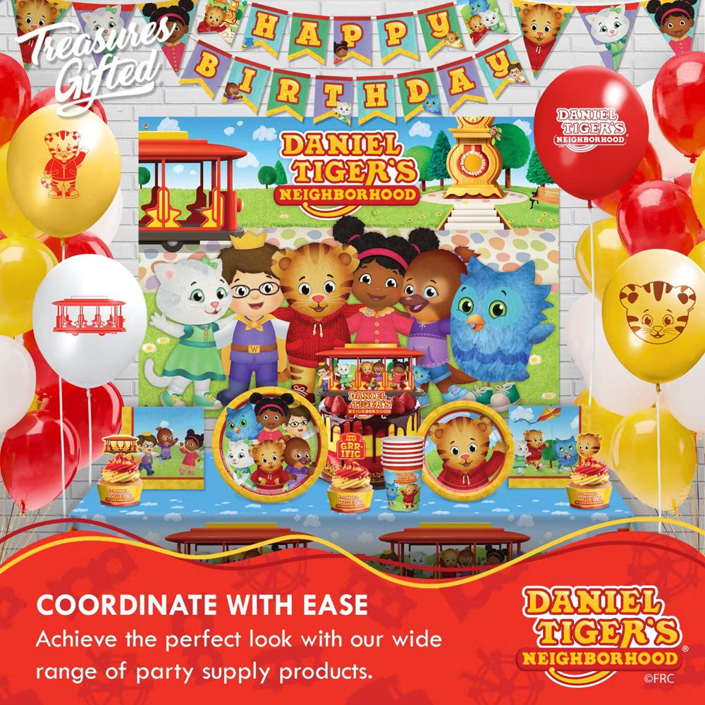 Treasures Gifted Daniel Tiger Cups - 9oz Party Cups - Daniel Tiger Birthday Decorations - Disposable Paper Cups - Image 3