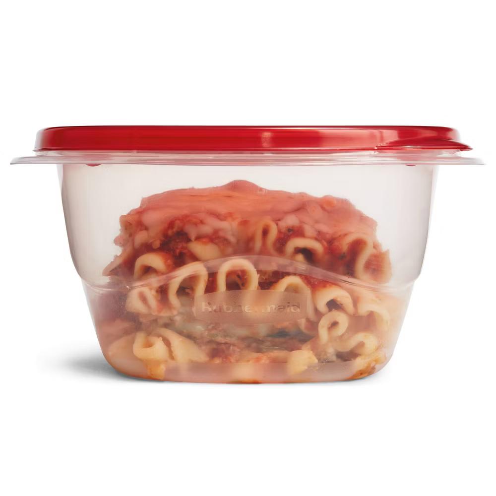 4pk 5.2c TakeAlongs Deep Square Food Storage Containers Ruby Red: Plastic Containers with Lids, Dishwasher-Safe - Image 6
