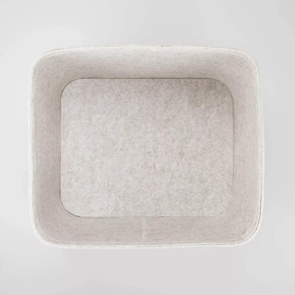 Rectangle Felt Basket with Stitching - Image 17