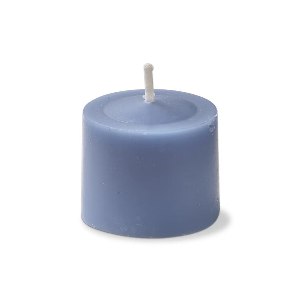 Color Studio Votive Candles Set of 12 Slate Blue Smokeless Paraffin Wax Burn Time 5 Hrs. - Image 2