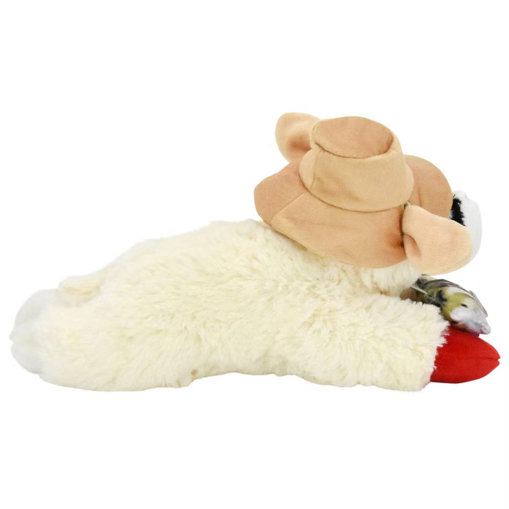Lamb Chop Bass Pro Fishing Dog Interactive Plush Toy - White - Image 2