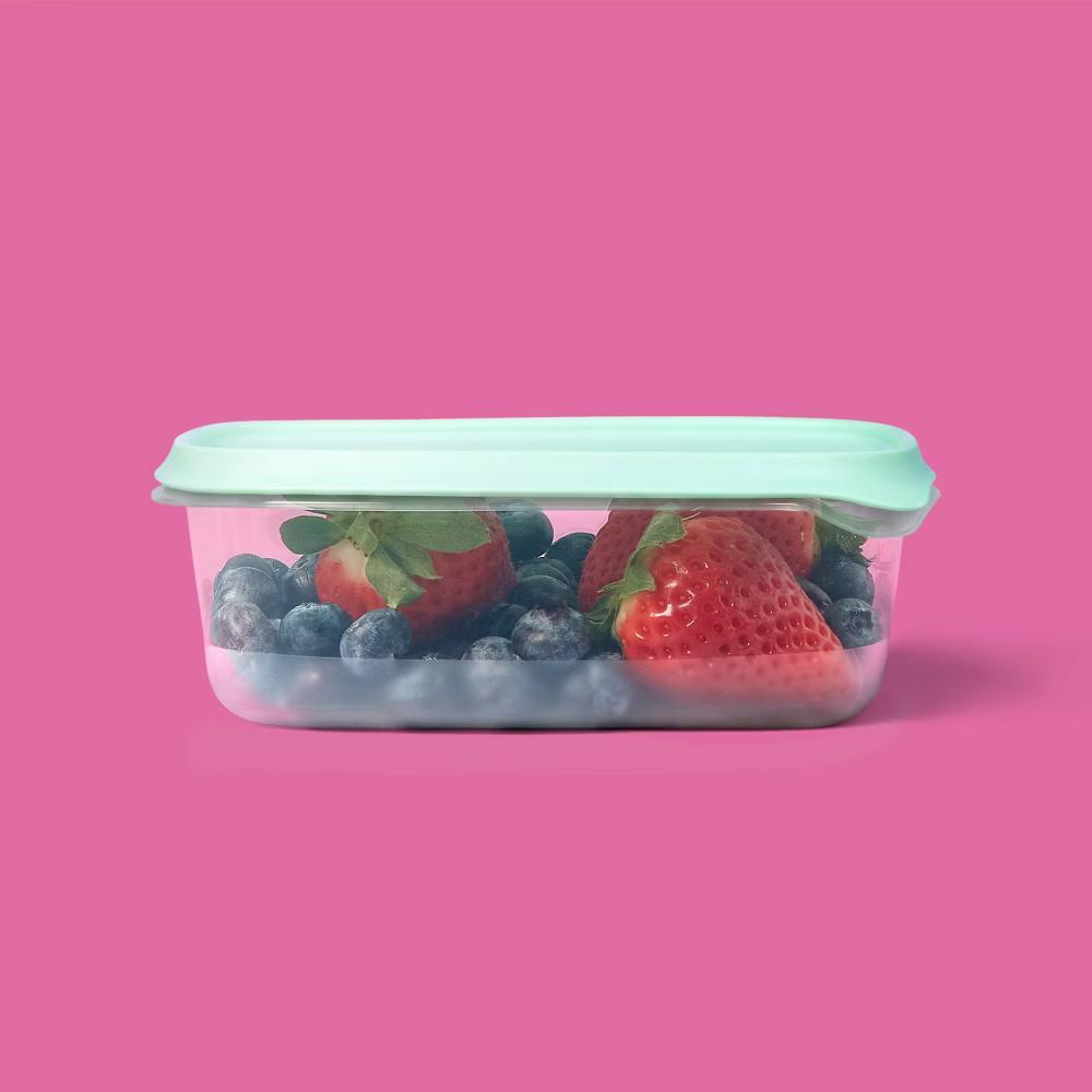 Snap & Store Small Rectangle Food Storage Containers - 16 fl oz/4ct - Stackable Design, BPA-Free - Image 2