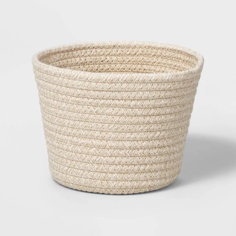 Decorative Coiled Rope Basket - Image 2