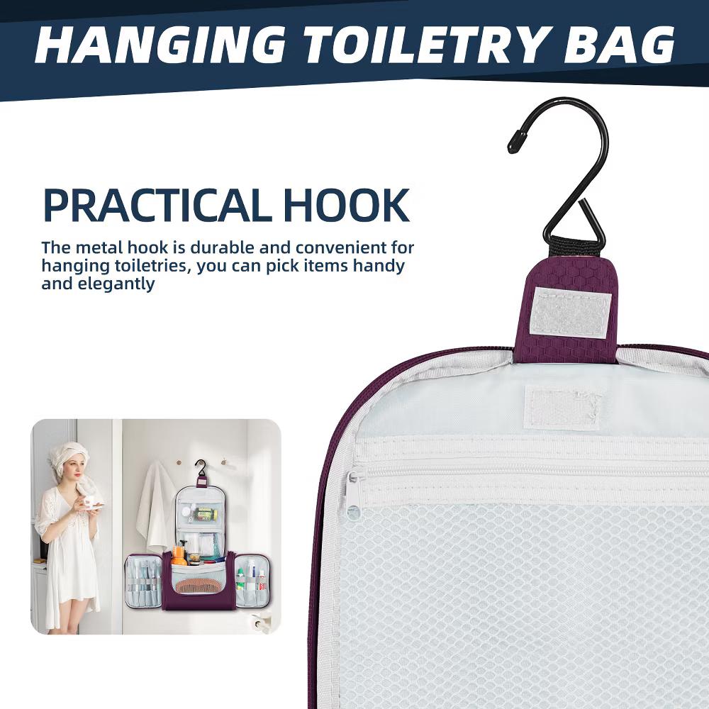 Large Capacity Toiletry Bag for Women and Men, Hanging Toiletry Organizer Cosmetics Makeup Bag - Image 71