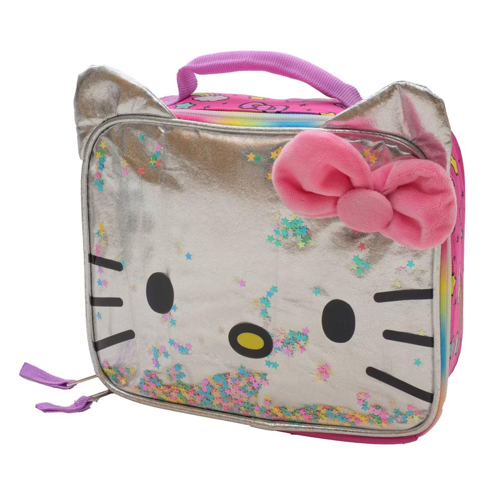 Kids' Square Lunch Box and Bag - Pink - Image 3