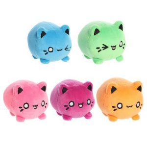 Mini Meowchi Surprise Plush Tasty Peach Enchanting Stuffed Animal Multicolor 3.5"