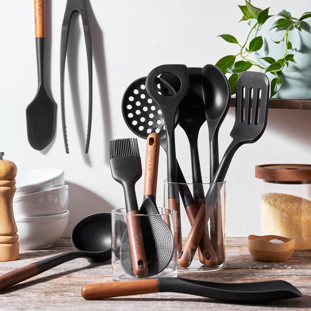 Staub Silicone with Wood Handle Cooking Utensil Sets - Image 3