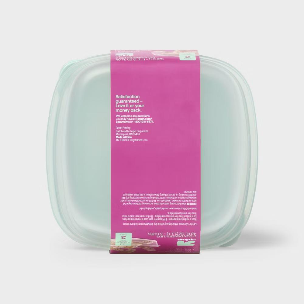 Snap & Store Deep Square Food Storage Containers - 40 fl oz/2ct - Image 2
