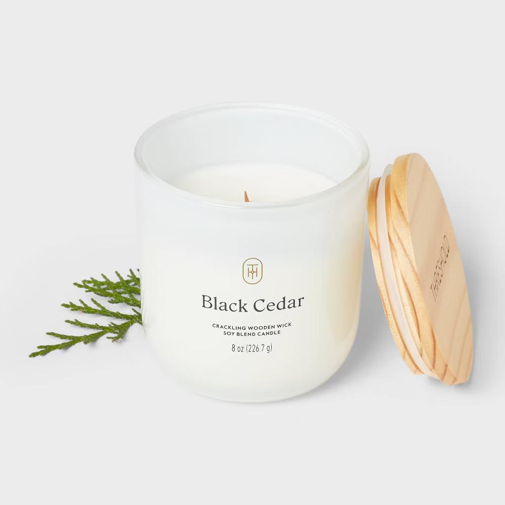 Glass Wooden Wick Jar Candle - Image 9