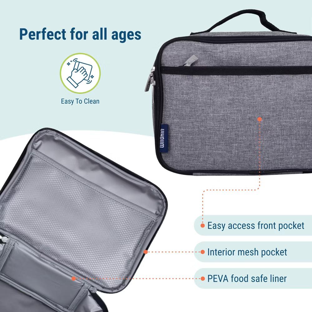 Wildkin Kids Insulated Lunch Box in Solid Colors – Durable and Reusable for School & Travel - Image 41