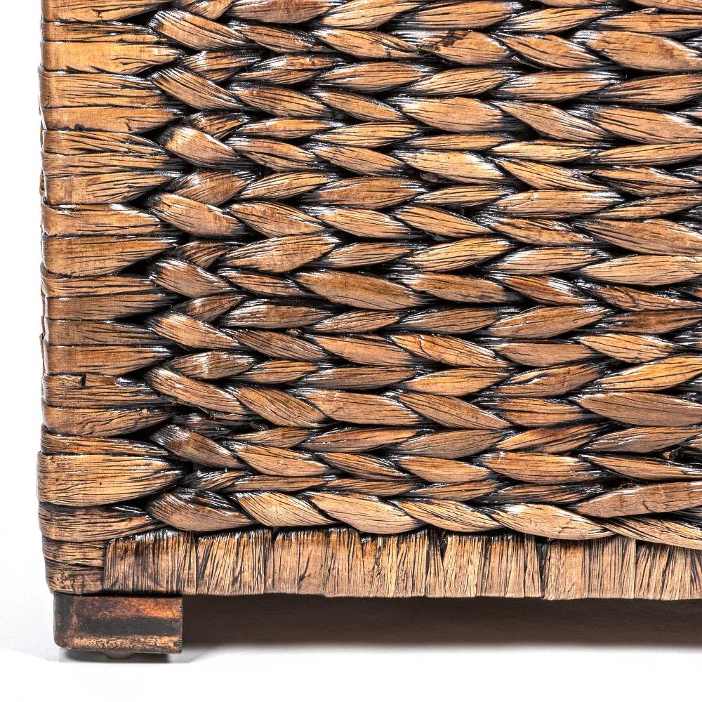 happimess Anada 30" Handwoven Wicker Weave Storage Trunk - Image 11