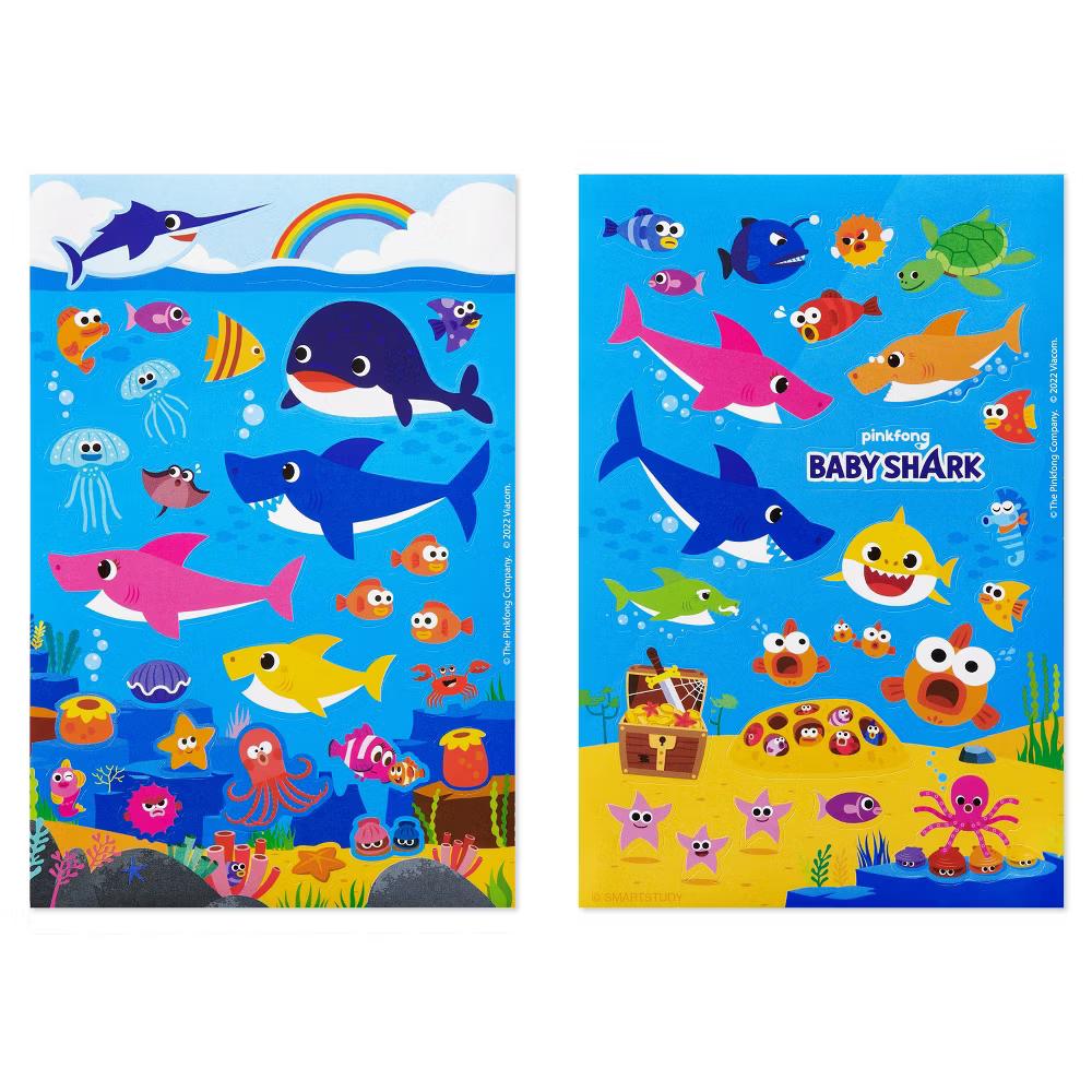 Baby Shark Stickers Variety Pack for Kids 165ct, 6 Sheets - Image 5