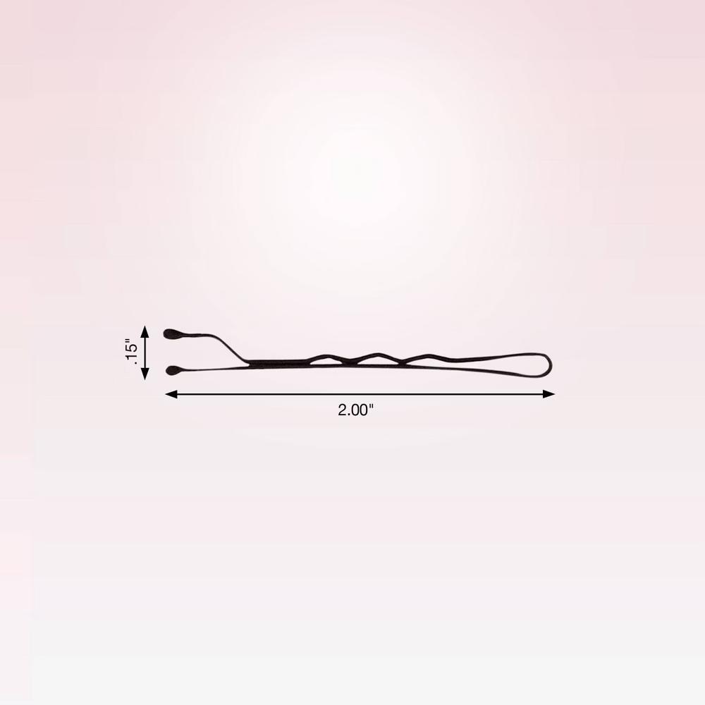 No-Slip Grip Bobby Pins - Matte Black - All Hair - 45pcs - Image 5