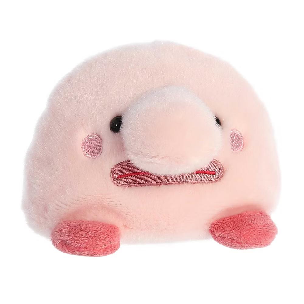 Mini Bart Blobfish Palm Pals Adorable Stuffed Animal Pink 5" - Image 2