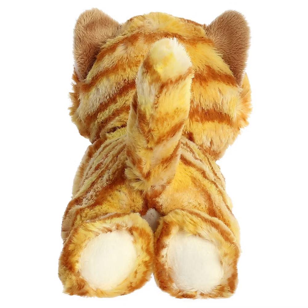 Small Ginger Cat Mini Flopsie Adorable Stuffed Animal Orange 8" - Image 2