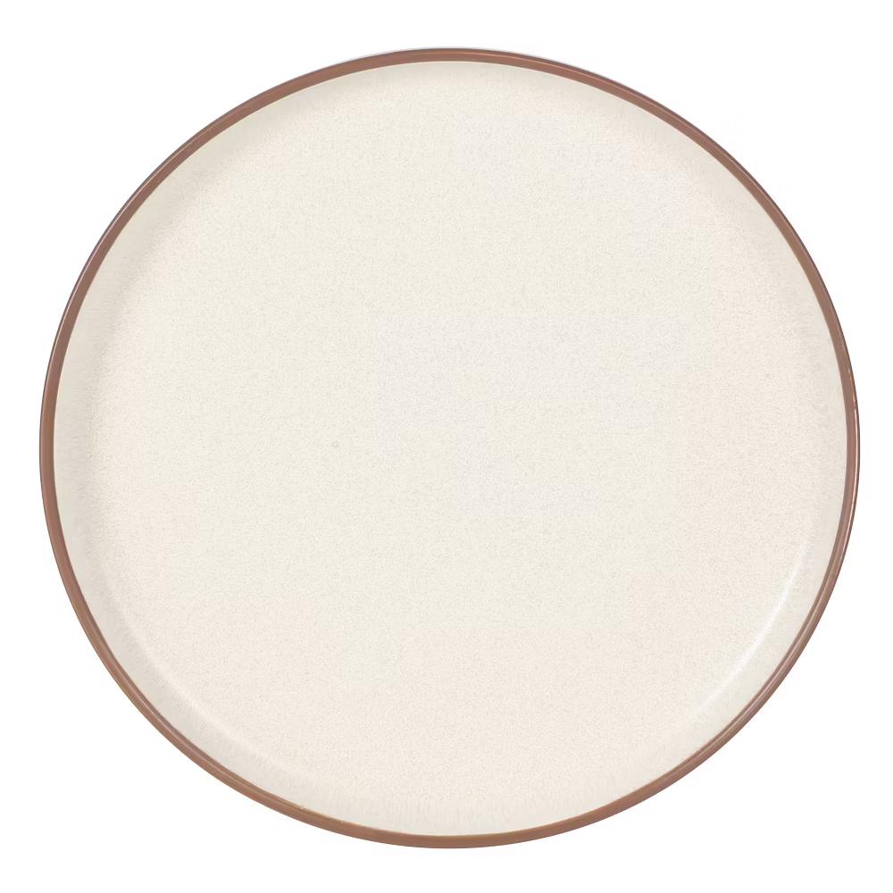 Abbey Circle 12 Piece (Service for 4) Plates and Bowls Reactive Matte Glaze Dishes Stoneware Ceramic Dinnerware Set - Image 9