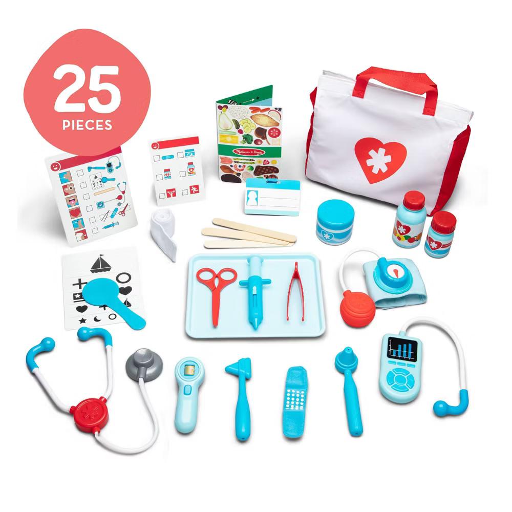 Get Well Doctor's Kit Pretend Play Set – 25 Toy Pieces for Preschool Girls, Boys - Image 5